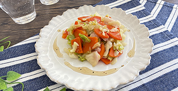 にんじんとキャベツの塩だれ炒め