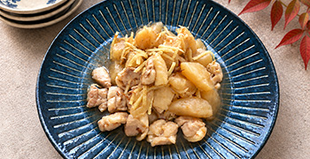 ～しょうが香る～鶏もも肉とかぶの土佐煮