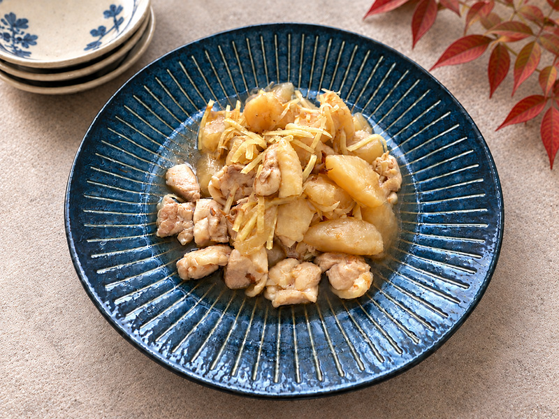 ～しょうが香る～鶏もも肉とかぶの土佐煮